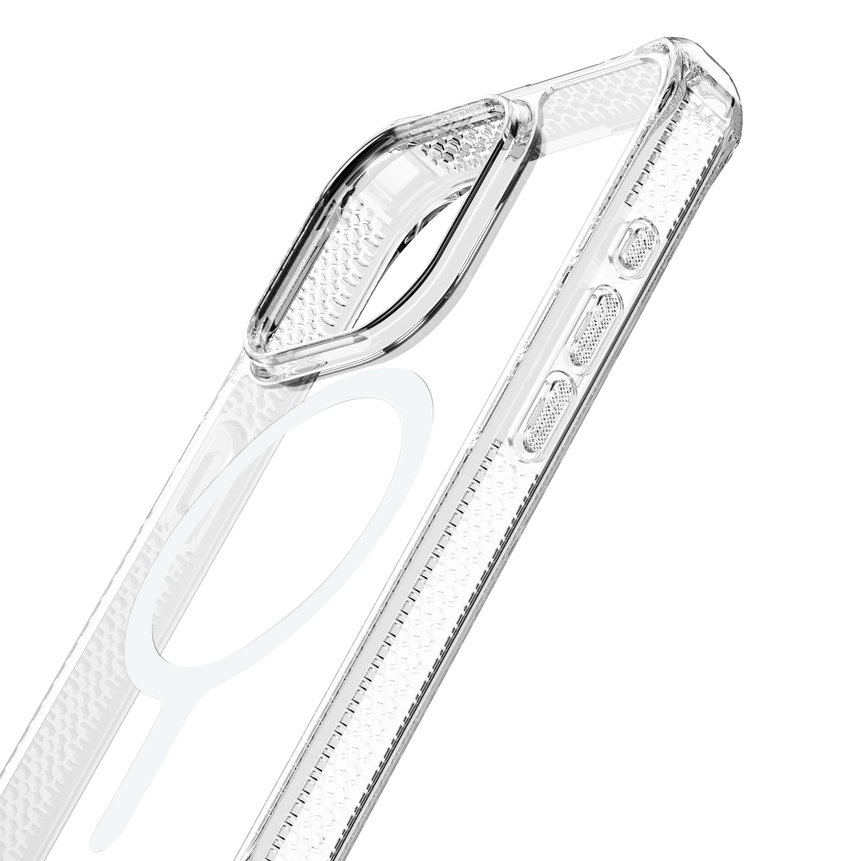 Itskins Hybrid Clear iPhone 15 Pro Max Magsafe Case - Transparent - Tashqila Itskins Hybrid Clear iPhone 15 Pro Max Magsafe Case - Transparent - Tashqila